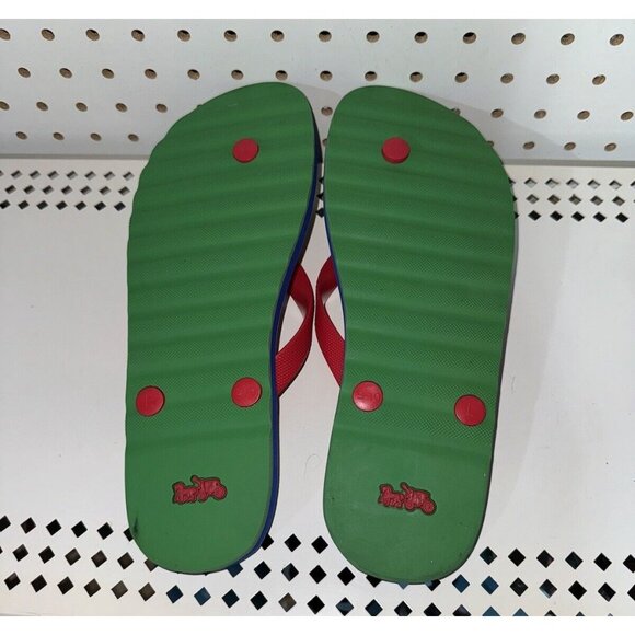 Coach Zak Womens Flip Flops Sandals Slides Size 9 B Multi Color Signature - Picture 5 of 7